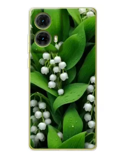 Чохол для Motorola MOTO G85 з картинкою «Конвалії в зелені»