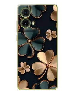 Чохол для Motorola MOTO G85 з картинкою «Конюшина в золоті»