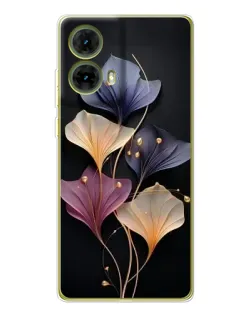 Чохол для Motorola MOTO G85 з картинкою «Лілові квіти грації»