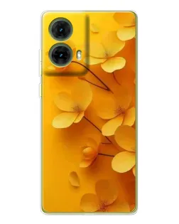 Чохол для Motorola MOTO G85 з картинкою «Золоті пелюстки»