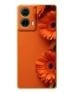 Чохол для Motorola MOTO G85 з картинкою «Помаранчеві гербери»