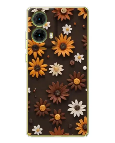 Чехол для Motorola MOTO G85 с картинкой «Узор из маленьких подсолнухов» Чехол для Motorola MOTO G85 с картинкой «Узор из маленьких подсолнухов»