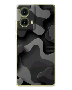 Чехол для Motorola MOTO G85 с картинкой «Темный абстрактный камуфляж»