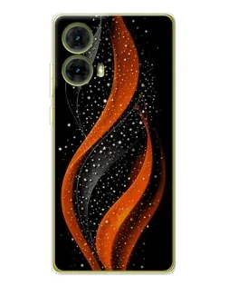 Чехол для Motorola MOTO G85 с картинкой «Огненная звездная волна»