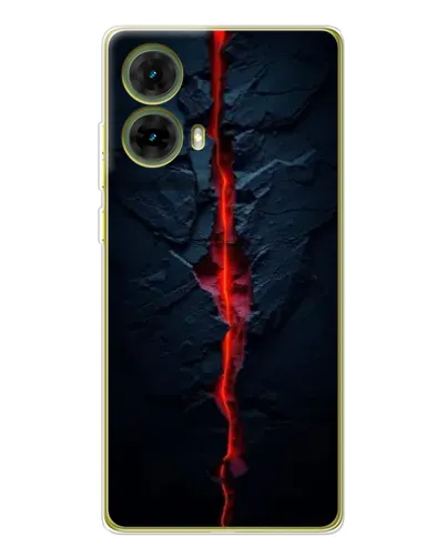 Чехол для Motorola MOTO G85 с картинкой «Kрасная лавовая трещина» Чехол для Motorola MOTO G85 с картинкой «Kрасная лавовая трещина»