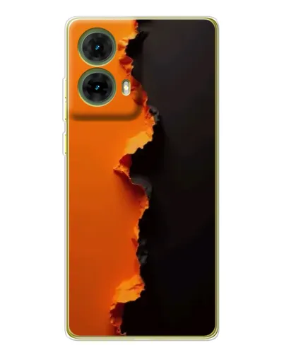 Чехол для Motorola MOTO G85 с картинкой «Оранжевый разлом» Чехол для Motorola MOTO G85 с картинкой «Оранжевый разлом»