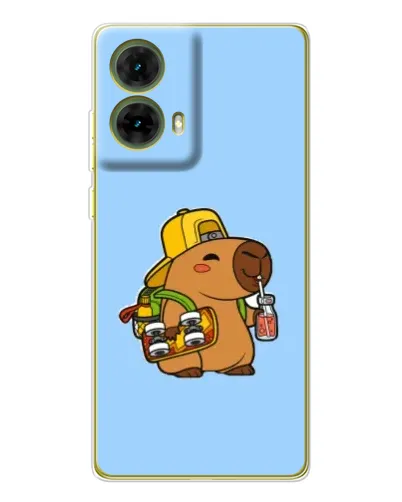 Чехол для Motorola MOTO G85 с картинкой «Капибара на скейте» Чехол для Motorola MOTO G85 с картинкой «Капибара на скейте»