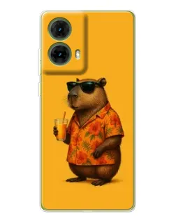 Чехол для Motorola MOTO G85 с картинкой «Капибара на отдыхе»