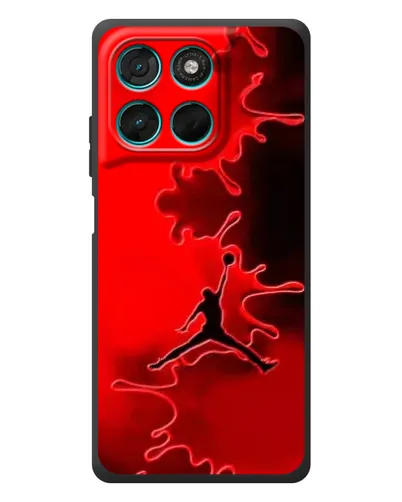 Чехол для Motorola MOTO G86 Power с картинкой «Jordan Red Smoke»