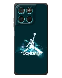 Чехол для Motorola MOTO G86 Power с картинкой «Jordan Blue Fire»