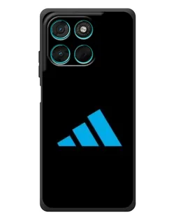 Чехол для Motorola MOTO G86 Power с картинкой «Adidas Cyan Logo»