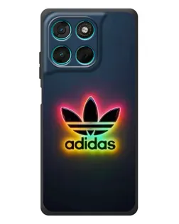Чехол для Motorola MOTO G86 Power с картинкой «Неоновый Adidas»