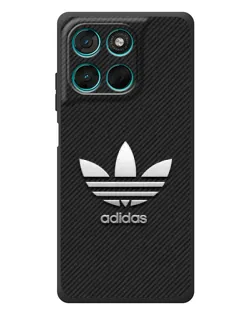 Чехол для Motorola MOTO G86 Power с картинкой «Adidas Карбоновая текстура»