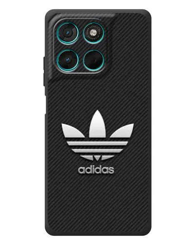 Чехол для Motorola MOTO G86 Power с картинкой «Adidas Карбоновая текстура» Чехол для Motorola MOTO G86 Power с картинкой «Adidas Карбоновая текстура»