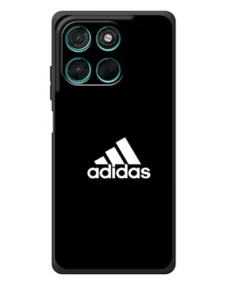 Чехол для Motorola MOTO G86 Power с картинкой «Черная классика Adidas»
