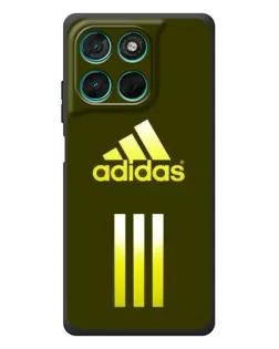 Чехол для Motorola MOTO G86 Power с картинкой «Оливковый градиент Adidas»