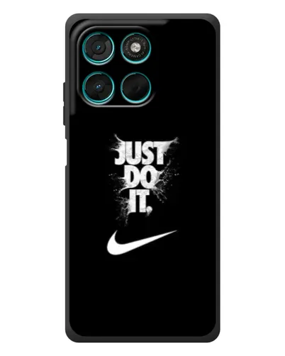 Чехол для Motorola MOTO G86 Power с картинкой «Текстовый принт Nike»