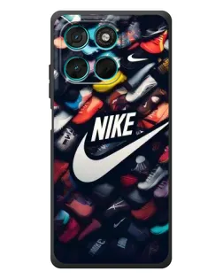 Чехол для Motorola MOTO G86 Power с картинкой «Коллекция кроссовок Nike»