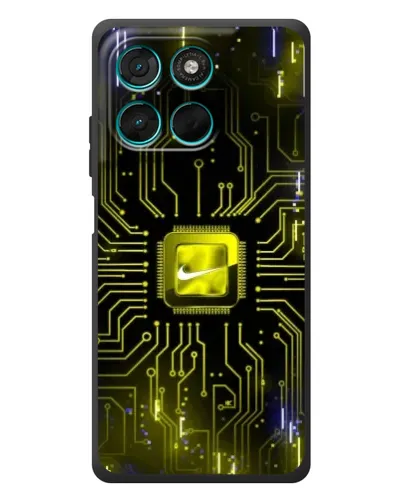 Чехол для Motorola MOTO G86 Power с картинкой «Nike — золотая искра»
