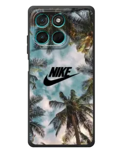 Чохол для Motorola MOTO G86 Power з картинкою «Тропічний принт Nike»