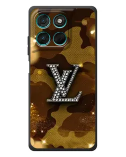 Чехол для Motorola MOTO G86 Power с картинкой «Камуфляжный Louis Vuitton»
