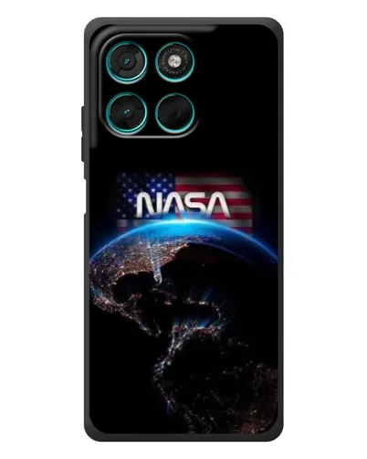 Чехол для Motorola MOTO G86 Power с картинкой «Земля из космоса NASA»