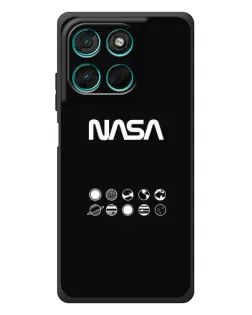 Чехол для Motorola MOTO G86 Power с картинкой «NASA — технический принт»