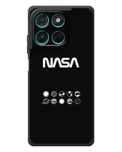 Чехол для Motorola MOTO G86 Power с картинкой «NASA — технический принт»