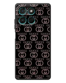 Чехол для Motorola MOTO G86 Power с картинкой «Классическая монограмма Gucci»