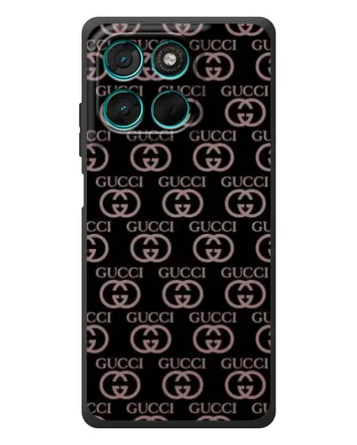 Чехол для Motorola MOTO G86 Power с картинкой «Классическая монограмма Gucci»