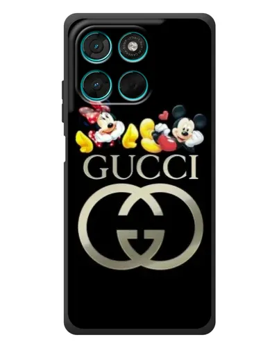 Чехол для Motorola MOTO G86 Power с картинкой «Gucci — герои Disney»