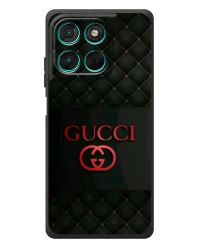 Чехол для Motorola MOTO G86 Power с картинкой «Gucci — стеганый черный»