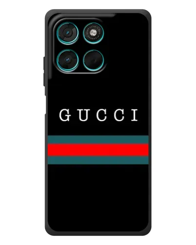 Чехол для Motorola MOTO G86 Power с картинкой «Gucci — красный пояс»