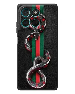 Чохол для Motorola MOTO G86 Power з картинкою «Gucci — змія на смузі»