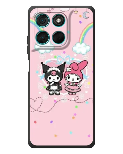 Чехол для Motorola MOTO G86 Power с картинкой «My Melody и Kuromi» Чехол для Motorola MOTO G86 Power с картинкой «My Melody и Kuromi»