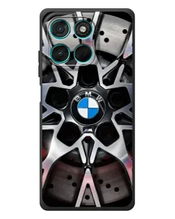 Чехол для Motorola MOTO G86 Power с картинкой «BMW — деталь диска» Чехол для Motorola MOTO G86 Power с картинкой «BMW — деталь диска»