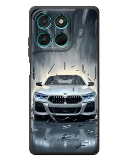 Чехол для Motorola MOTO G86 Power с картинкой «BMW в свете фар»