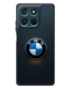 Чехол для Motorola MOTO G86 Power с картинкой «Логотип BMW — минимализм»