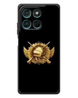 Чехол для Motorola MOTO G86 Power с картинкой «PUBG — оранжевый градиент»