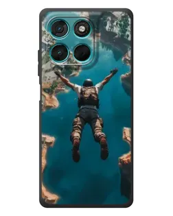 Чехол для Motorola MOTO G86 Power с картинкой «PUBG — свободное падение»