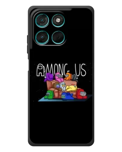 Чехол для Motorola MOTO G86 Power с картинкой «Логотип Among Us»