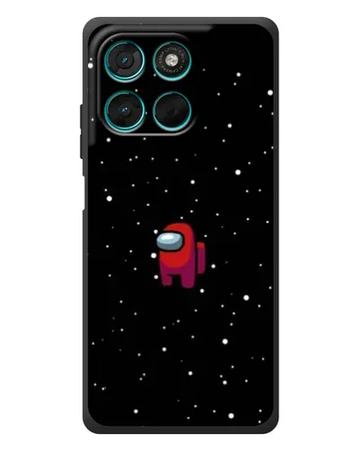 Чехол для Motorola MOTO G86 Power с картинкой «Красный Among Us»