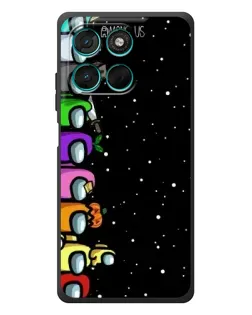 Чехол для Motorola MOTO G86 Power с картинкой «Команда Among Us»