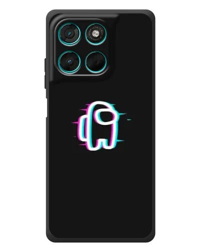Чехол для Motorola MOTO G86 Power с картинкой «Among Us неон»