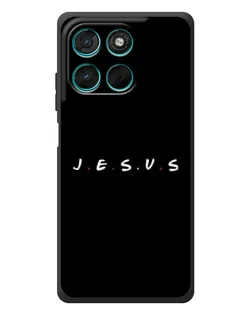 Чехол для Motorola MOTO G86 Power с картинкой «Точки веры J.E.S.U.S.»