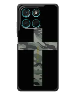 Чехол для Motorola MOTO G86 Power с картинкой «Милитари Крест»