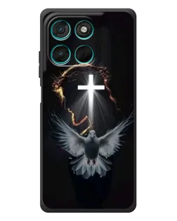 Чехол для Motorola MOTO G86 Power с картинкой «Голубь и Свет»
