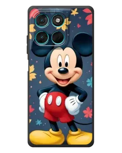 Чехол для Motorola MOTO G86 Power с картинкой «Осенний Mickey Mouse»