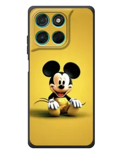 Чехол для Motorola MOTO G86 Power с картинкой «Микки на желтом»
