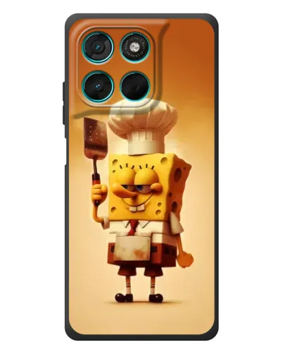 Чехол для Motorola MOTO G86 Power с картинкой «Губка Боб повар» Чехол для Motorola MOTO G86 Power с картинкой «Губка Боб повар»